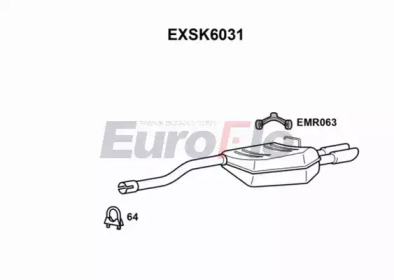 Амортизатор EuroFlo 0 4941 EXSK6031