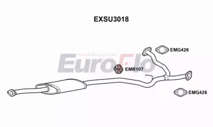 Амортизатор EuroFlo 0 4941 EXSU3018