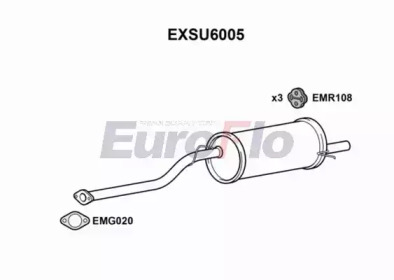 Амортизатор EuroFlo 0 4941 EXSU6005