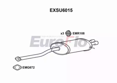 Амортизатор EuroFlo 0 4941 EXSU6015