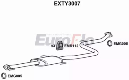 Амортизатор EuroFlo 0 4941 EXTY3007