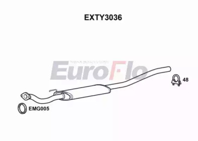 Амортизатор EuroFlo 0 4941 EXTY3036