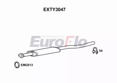 Амортизатор EuroFlo 0 4941 EXTY3047