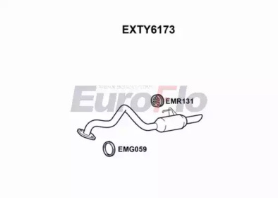 Амортизатор EuroFlo 0 4941 EXTY6173