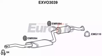 Амортизатор EuroFlo 0 4941 EXVO3039