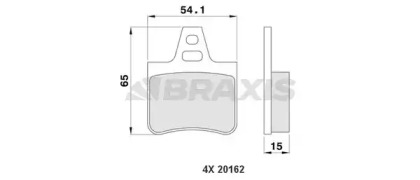 Колодки тормозные BRAXIS AA0164