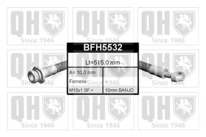 Шланг гальмівний QUINTON HAZELL BFH5532