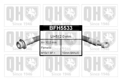 Шланг тормозной QUINTON HAZELL BFH5533