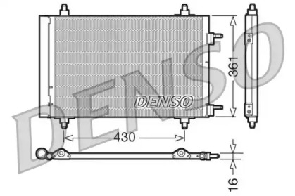 Радиатор кондиционера DENSO DCN07019