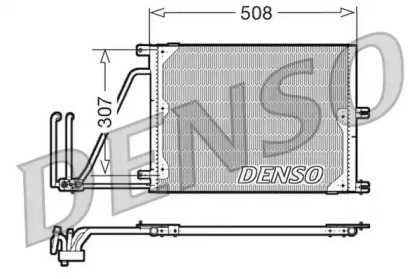 Радиатор кондиционера DENSO DCN20030