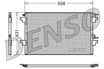 Радиатор кондиционера DENSO DCN23022