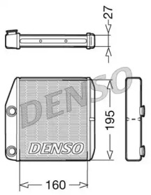 Радіатор опалення салону DENSO DRR09075