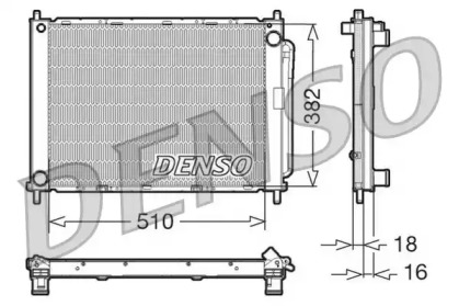 Радиатор кондиционера DENSO DRM23100