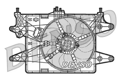 Вентилятор радіатора DENSO DER09082