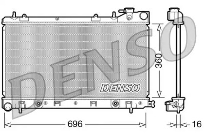 Радіатор охолодження DENSO DRM36002