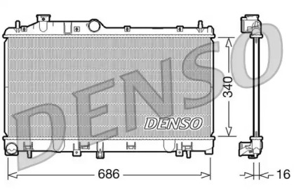Радіатор охолодження DENSO DRM36007