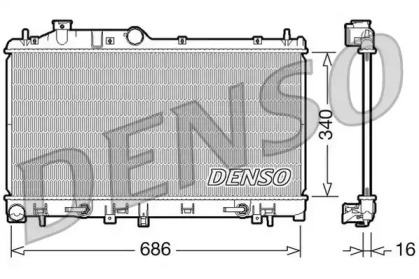 Радиатор охлаждения DENSO DRM36008