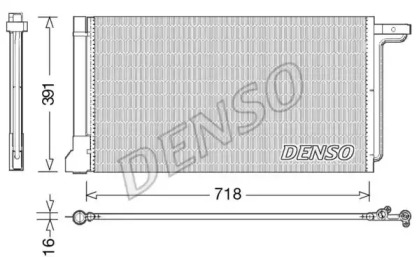 Радиатор кондиционера DENSO DCN10028