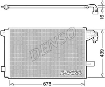 Радіатор кондиціонера DENSO DCN32063