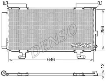 Радиатор кондиционера DENSO DCN36004