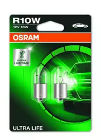 Лампа R10W 10W BA15s Ultra Life к-т 2шт. OSRAM 5008ULT-02B