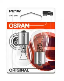 Лампа P21W 24В BA15d 21W BA15s к-т 2шт. OSRAM 7511-02B