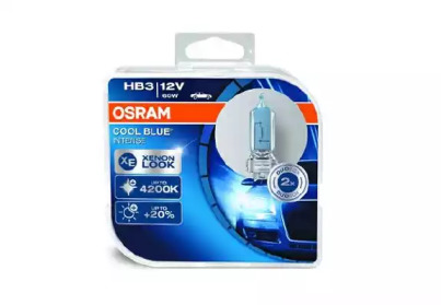 Лампа HB3 60W P20d Cool Blue Intense к-т 2шт. OSRAM 9005CBI-HCB
