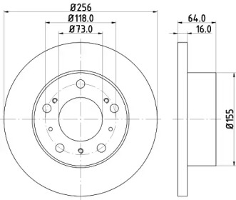 Диск тормозной MINTEX MDC333