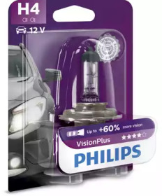 Лампа H4 VisionPlus PHILIPS 12342VPB1