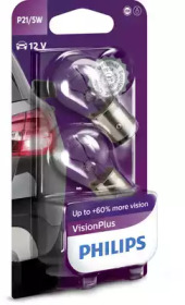 Лампы P21/5W VisionPlus к-т 2шт. PHILIPS 12499VPB2