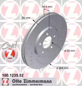 Диск тормозной Sport ZIMMERMANN 100.1235.52