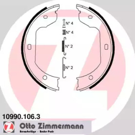 Колодки гальмівні барабанні ZIMMERMANN 10990.106.3