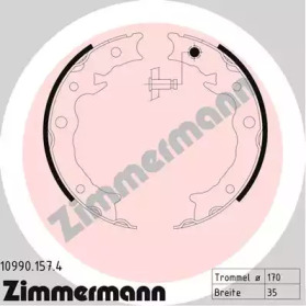 Колодки тормозные барабанные ZIMMERMANN 10990.157.4