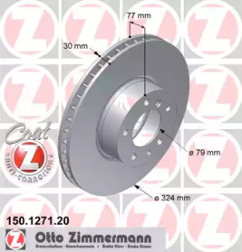 Диск тормозной Coat Z ZIMMERMANN 150.1271.20