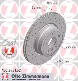 Диск тормозной Sport ZIMMERMANN 150.3451.52