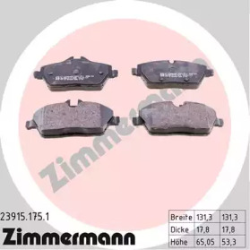 Колодки гальмівні ZIMMERMANN 23915.175.1