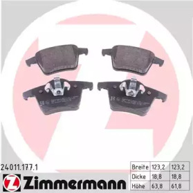 Колодки гальмівні ZIMMERMANN 24011.177.1