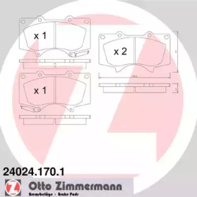 Колодки тормозные ZIMMERMANN 24024.170.1