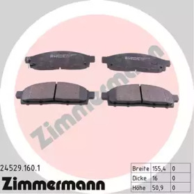 Колодки тормозные ZIMMERMANN 24529.160.1