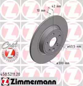 Диск тормозной Sport ZIMMERMANN 450.5211.20