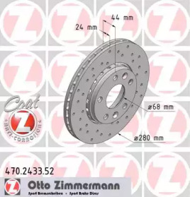 Диск тормозной Sport ZIMMERMANN 470.2433.52