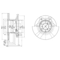 Диск тормозной DELPHI BG302