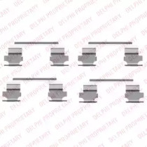 Монтажный комплект тормозных колодок DELPHI LX0462