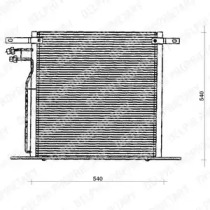 Радиатор кондиционера DELPHI TSP0225126