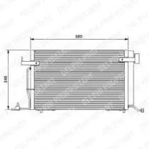 Радиатор кондиционера DELPHI TSP0225176