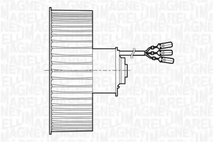 Электродвигатель вентилятора салона MAGNETI MARELLI 069401199010