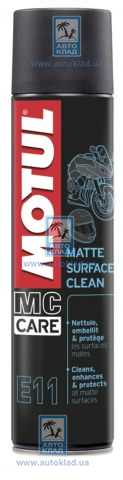 Спрей для матових поверхонь E11 MATTE SURFACE CLEAN 400мл MOTUL 105051