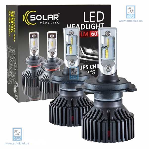 Лампы LED H4 12/24В к-т 2шт. SOLAR 8304