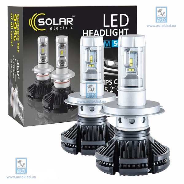 Лампы LED H4 12/24В к-т 2шт. SOLAR 8804