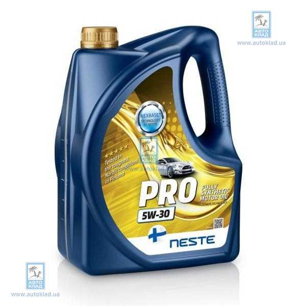 Масло моторное 5W-30 Pro 4л NESTE OIL 116969